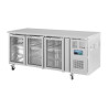 Hladilna miza s 3 steklenimi vrati - 358 L - Polar