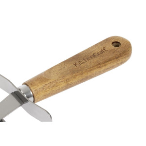 Ruleta za pico iz nerjavečega jekla - ročaj iz lesa 65 mm, kakovost Kitchen Craft