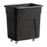 Voziček za steklenice črne barve | Kapaciteta 125L in eleganten dizajn