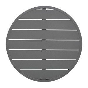 Krožna miza iz temno sivega aluminija premera 580 mm Bolero - Moderen slog & odpornost