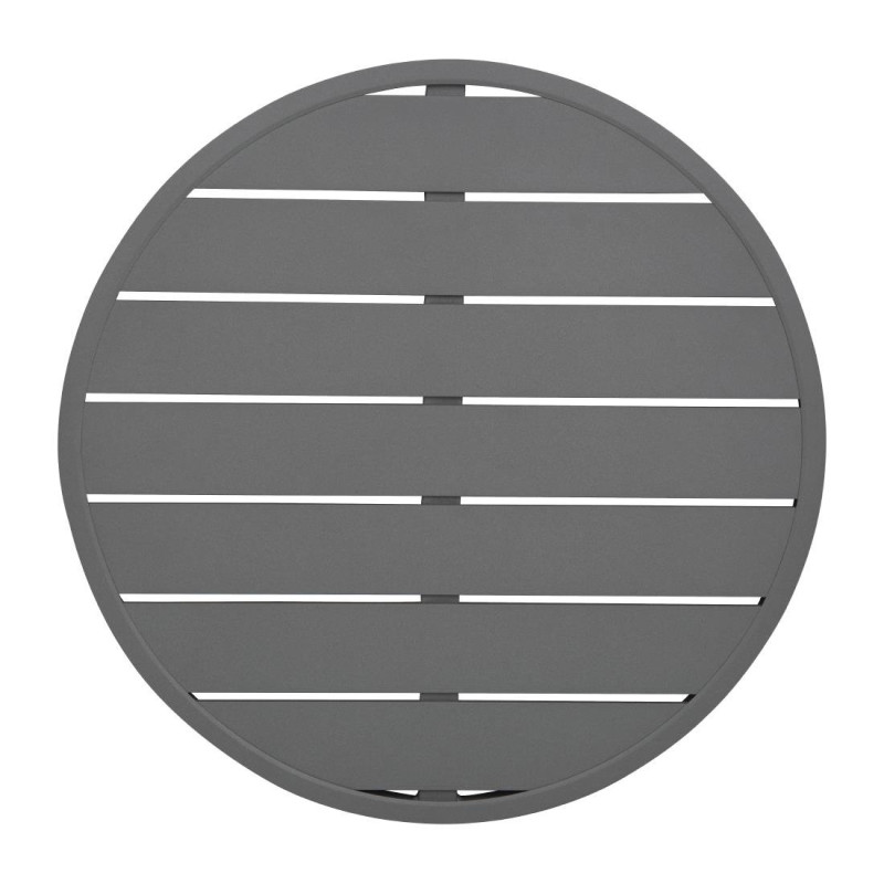 Krožna miza iz temno sivega aluminija premera 580 mm Bolero - Moderen slog & odpornost Krožna miza iz temno sivega aluminija premera 580 mm Bolero - Moderen slog & odpornost