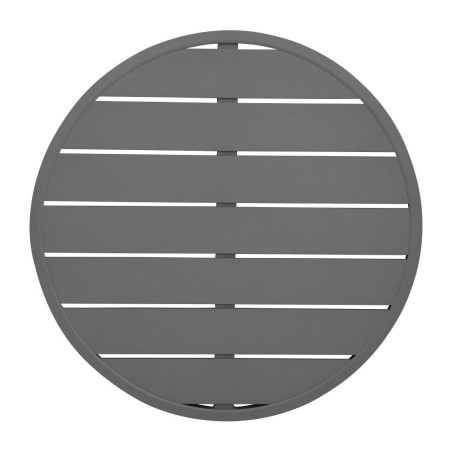 Krožna miza iz temno sivega aluminija premera 580 mm Bolero - Moderen slog & odpornost