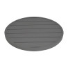 Krožna miza iz temno sivega aluminija premera 580 mm Bolero - Moderen slog & odpornost