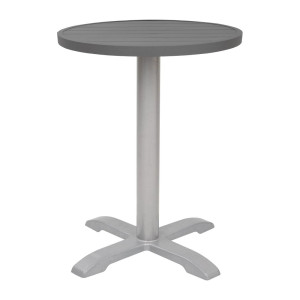 Krožna miza iz temno sivega aluminija premera 580 mm Bolero - Moderen slog & odpornost