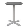 Krožna miza iz temno sivega aluminija premera 580 mm Bolero - Moderen slog & odpornost