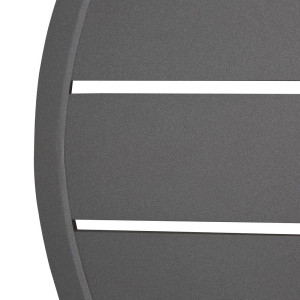 Krožna miza iz temno sivega aluminija premera 580 mm Bolero - Moderen slog & odpornost