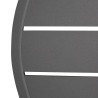 Krožna miza iz temno sivega aluminija premera 580 mm Bolero - Moderen slog & odpornost