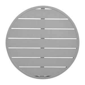 Krogla miza iz svetlo sivega aluminija premera 580 mm Bolero - Moderen slog