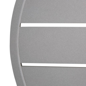 Krogla miza iz svetlo sivega aluminija premera 580 mm Bolero - Moderen slog