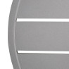 Krogla miza iz svetlo sivega aluminija premera 580 mm Bolero - Moderen slog