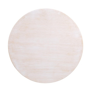 Okrogla bela vintage miza premera 600 mm Bolero DY729