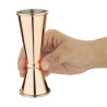Merilna posoda za konične bare bakrene barve 25/50ml Olympia DR606 - Natančnost in eleganca