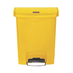 Koš za smeti rumene barve 30L Rubbermaid - Ultra odporna sprednja noga