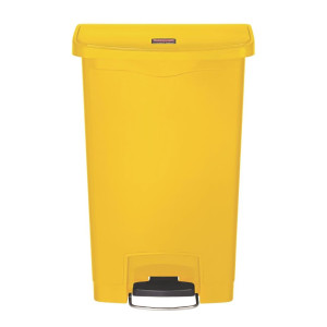 Koš za smeti s pedalom Slim Jim Rubbermaid - rumena 50L