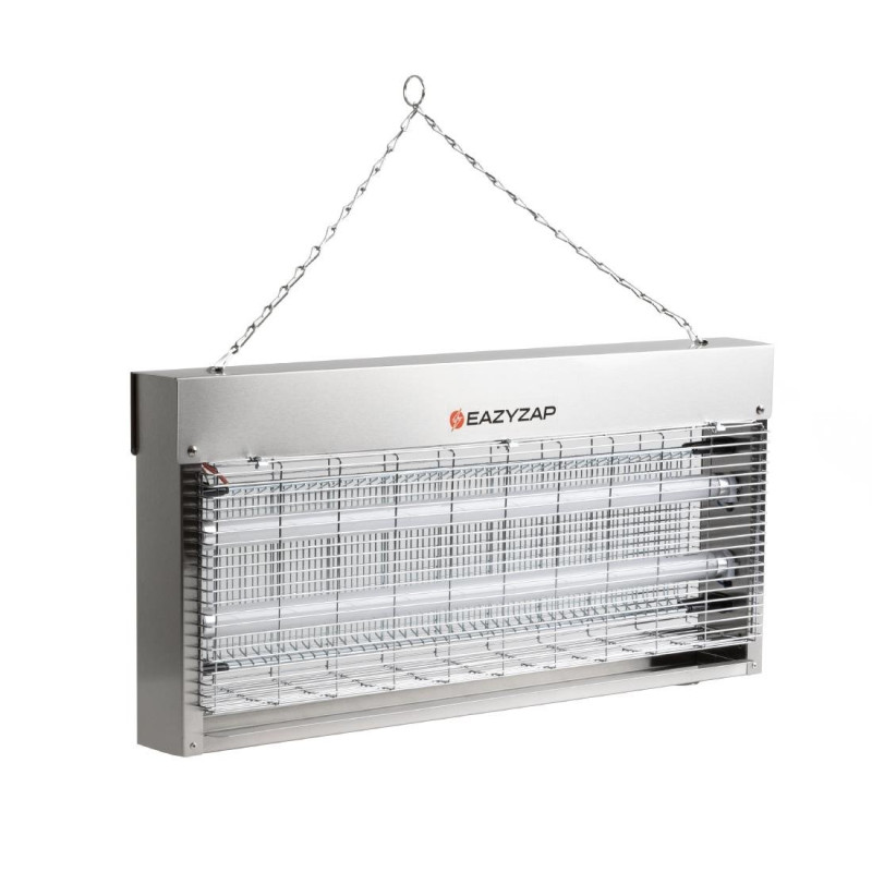 Désinsectiseur LED 20W Inox Brossé - Eazyzap: Solution professionnelle efficiente Désinsectiseur LED 20W Inox Brossé - Eazyzap: Solution professionnelle efficiente