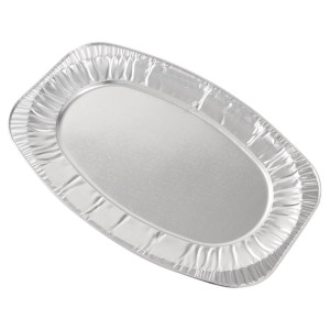 Plošče za enkratno uporabo 355 mm - Komplet 10 okrašenih aluminijastih.