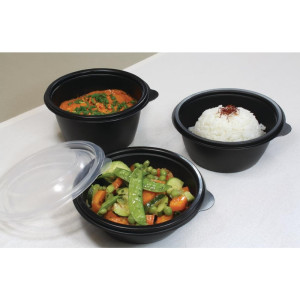 Okrogli živilski pladnji 750 ml - Paket 300 - Reciklabilni PP