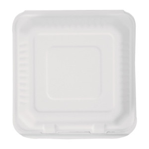 Kompostabilne škatle Bagasse 223mm - paket 200 kosov, okolju prijazne