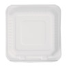 Kompostabilne škatle Bagasse 223mm - paket 200 kosov, okolju prijazne