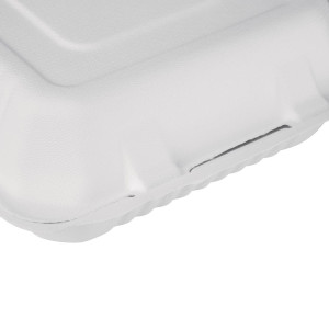 Kompostabilne škatle Bagasse 223mm - paket 200 kosov, okolju prijazne