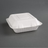 Škatle s 3 predelki Bagasse Kompostabilne 201mm - Paket 200