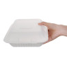 Škatle s 3 predelki Bagasse Kompostabilne 201mm - Paket 200