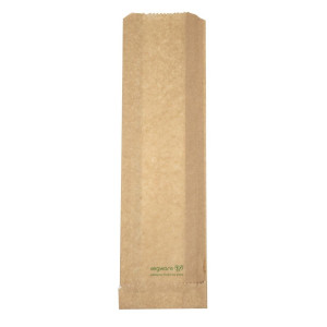 Vegware 356 x 101 mm vroče razgradljive vrečke za prigrizke - paket 500 kosov, FC897