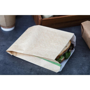 Vroče razgradljive vrečke za prigrizke 229 x 165 mm - Komplet 500 Vegware