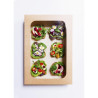 Kompostabilne škatle Vegware s prozornim oknom - paket 25