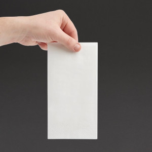 Prtički za večerjo 3-slojni beli - paket 1000 | Optimalna vpojnost