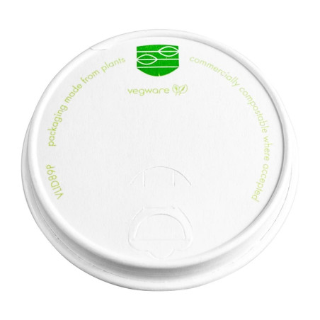 Pokrovčki za vroče napitke iz papirja Vegware Serija 89 - Komplet 1000