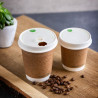 Pokrovčki za vroče napitke iz papirja Vegware Serija 89 - Komplet 1000