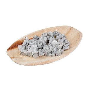 Ovalne krožnike iz palmovih listov 360 x 240 mm - paket 100 kosov, naravni in kompostabilni
