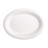 Krožniki ovalne oblike iz kompostabilne bagasse, 198 mm - paket 50 kosov, profesionalne kakovosti