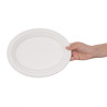 Krožniki ovalne oblike iz kompostabilne bagasse, 198 mm - paket 50 kosov, profesionalne kakovosti