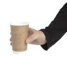 Kozarci za vroče napitke iz dvojne stene, kompostabilni, 455 ml - paket 500 kosov, Vegware.