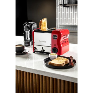 Toaster Rowlett Rutland rdeče barve 2 reži - HITRO & KOMPAKTNO!