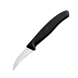 Nož Victorinox s kljunom ptice 8 cm črn: zagotovljena natančnost in udobje