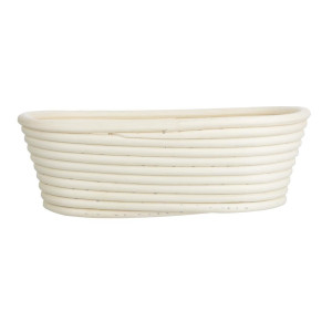 Ovalna košara za fermentacijo iz ratana 250x150x80 mm Vogue: Popolna pekarna & enakomerna fermentacija
