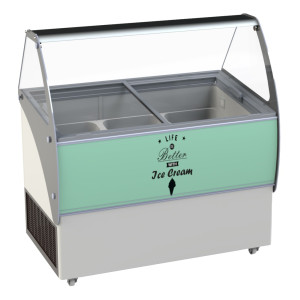 Steklena vitrina - statična - 9 x 5 L - CombiSteel