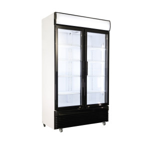 Pozitivna hladilna omara 780L - 2 steklena vrata - CombiSteel
