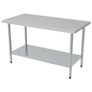 Inox miza s polico - L 1000 x P 700 mm by CombiSteel: Praktična & Robusna