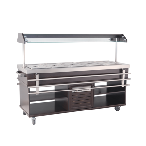 Buffet Chaud CombiSteel - Nerjaveče jeklo GN 1/1 & LED osvetlitev