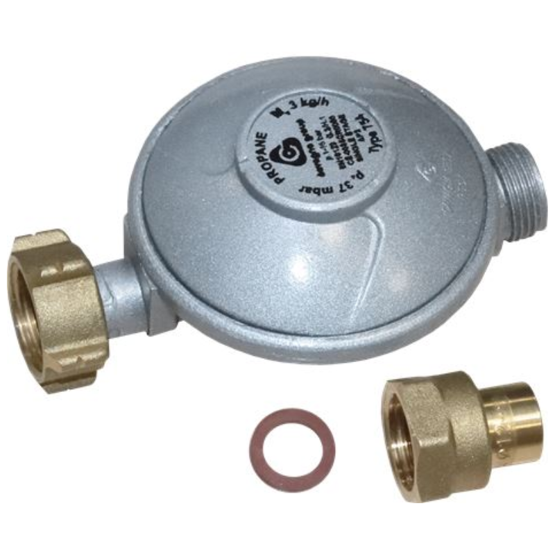 Regulator for Propane Gas Connection for 23 L Gas Fryer - Dynasteel Regulator for Propane Gas Connection for 23 L Gas Fryer - Dynasteel