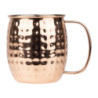 Mug iz kladivastega bakrenega nerjavečega jekla - 440 ml - Komplet 6 - Olympia