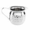 Mini vrč za mleko iz kladivastega nerjavečega jekla - 120 ml - Komplet 6 - Olympia