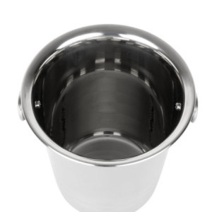 Vedro za led iz nerjavečega jekla z ročaji in utori - 1050 ml - Olympia