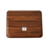 Gladki laminirani pladenj Capri oreh - 460 x 360 mm - Komplet 24 - Cambro