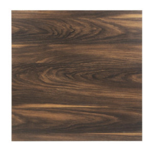 Kvadratna miza z učinkom temnega lesa - 70 x 70 cm - Bolero