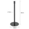 Poteau d'Accueil Base Plate Črna - Komplet 2 - Bolero